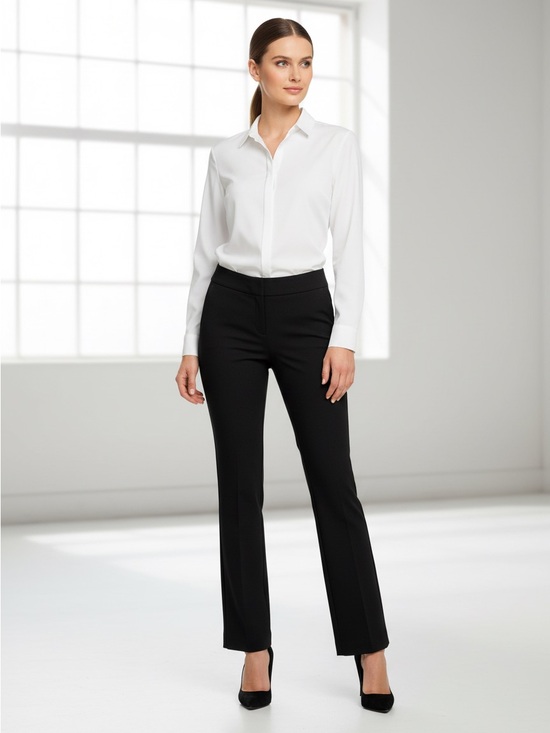 Ann Taylor Pants - Ann Taylor Factory Black Stretch Bootcut Dress Pants Office Workwear Size 4